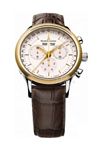 Maurice Lacroix Les Classiques Chronographe Hvit/L�r �40 mm