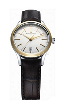 Maurice Lacroix Les Classiques Ladies Date Sølv/Lær Ø33 mm Maurice Lacroix Les Classiques Ladies Date Sølv/Lær Ø33 mm