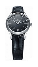 Maurice Lacroix Les Classiques Ladies Date Sort/Lær Ø33 mm Maurice Lacroix Les Classiques Ladies Date Sort/Lær Ø33 mm