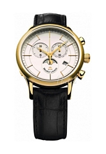 Maurice Lacroix Les Classiques Chronographe Phases De Lune Hvit/