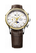 Maurice Lacroix Les Classiques Chronographe Phases De Lune Hvit/