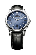 Maurice Lacroix Pontos Jours Date Blå/Lær Ø40 mm Maurice Lacroix Pontos Jours Date Blå/Lær Ø40 mm
