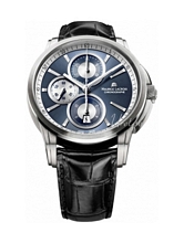 Maurice Lacroix Pontos Chronographe Blå/Lær Ø43 mm Maurice Lacroix Pontos Chronographe Blå/Lær Ø43 mm