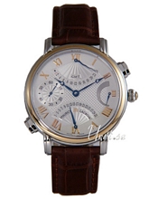 Maurice Lacroix Masterpiece Retrograde Double Silver Dial Steel/