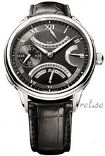 Maurice Lacroix Masterpiece Retrograde Steel Black Dial