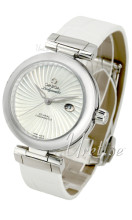 Omega Ladymatic MOP, White Dial Croco Strap