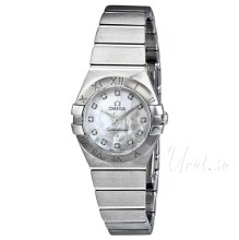 Omega Constellation Brushed 24 mm Steel MOP Dial
