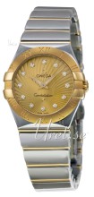 Omega Constellation Polished 27 mm Yellow Gold Steel Champagne D Omega Constellation Polished 27 mm Yellow Gold Steel Champagne D