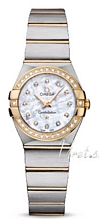 Omega Constellation Brushed 24 mm Yellow Gold Steel MOP Dial