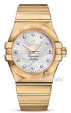Omega Constellation Yellow Gold Silver Dial Bracelet