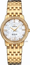 Omega De Ville Ladies Yellow Gold MOP, White Dial Omega De Ville Ladies Yellow Gold MOP, White Dial