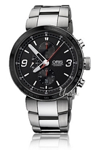 Oris Motor Sport TT1 Chronograph Sort/Stål Ø45 mm Oris Motor Sport TT1 Chronograph Sort/Stål Ø45 mm