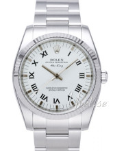 Rolex Air-King Hvit/Stål Ø34.00 mm Rolex Air-King Hvit/Stål Ø34.00 mm