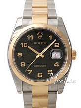 Rolex Datejust Black Dial Yellow Gold / Steel Oyster Bracelet Rolex Datejust Black Dial Yellow Gold / Steel Oyster Bracelet