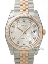 Rolex Datejust Silver Dial Rose Gold / Steel Jubilee Bracelet Di Rolex Datejust Silver Dial Rose Gold / Steel Jubilee Bracelet Di