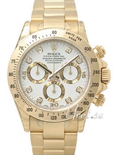 Rolex Daytona White Dial Yellow Gold Diamond Oysterlock Bracelet Rolex Daytona White Dial Yellow Gold Diamond Oysterlock Bracelet