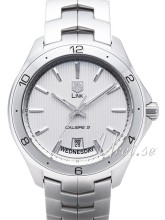 TAG Heuer Link Calibre 5 Day-Date Automatic Sølv/Stål Ø42 mm TAG Heuer Link Calibre 5 Day-Date Automatic Sølv/Stål Ø42 mm