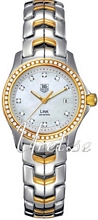 TAG Heuer Link White MOP Dial Two Tone Bracelet Diamond Bezel TAG Heuer Link White MOP Dial Two Tone Bracelet Diamond Bezel