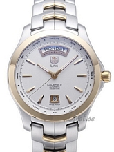 TAG Heuer Link Calibre 5 Day Date Two Tone Silver Dial